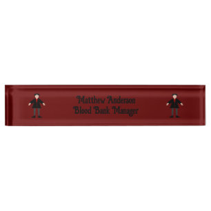 Niedlich Halloween Vampire Funny Custom Namensplakette