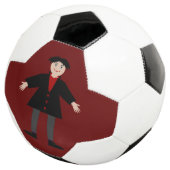 Niedlich Halloween Vampire Fußball (Dreiviertel)