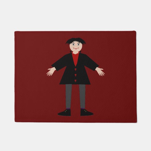 Niedlich Halloween Vampire Fußmatte (Vorderseite)