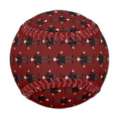 Niedlich Halloween Vampire Gemustert Baseball (Rückseite)