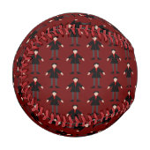 Niedlich Halloween Vampire Gemustert Baseball (Vorderseite Links)