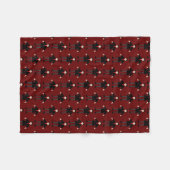 Niedlich Halloween Vampire Gemustert Fleecedecke (Vorderseite (Horizontal))