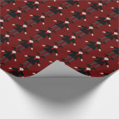 Niedlich Halloween Vampire Gemustert Geschenkpapier (Ecke)