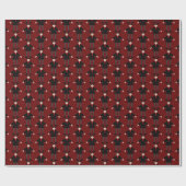 Niedlich Halloween Vampire Gemustert Geschenkpapier (Flach)
