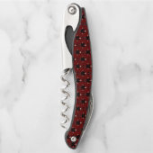 Niedlich Halloween Vampire Gemustert Kellnermesser (Vorderseite)