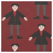 Niedlich Halloween Vampire Gemustert Stoff (Nahaufnahme)