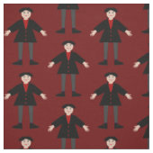 Niedlich Halloween Vampire Gemustert Stoff (Muster)