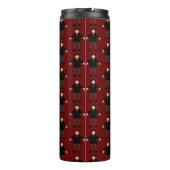 Niedlich Halloween Vampire Gemustert Thermosbecher (Rückseite)
