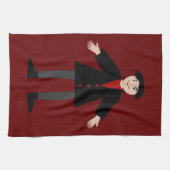 Niedlich Halloween Vampire Geschirrtuch (Horizontal)