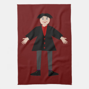 Niedlich Halloween Vampire Geschirrtuch