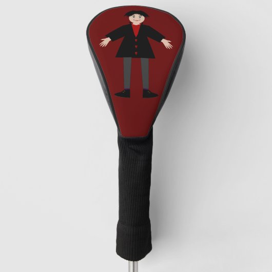 Niedlich Halloween Vampire Golf Headcover (Vorderseite)