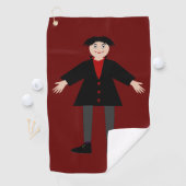 Niedlich Halloween Vampire Golfhandtuch (Insitu)