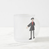 Niedlich Halloween Vampire Mattglastasse (VorderseiteRechts)