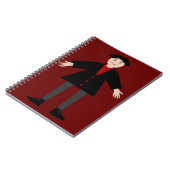 Niedlich Halloween Vampire Notizblock (Linke Seite)