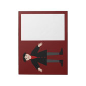 Niedlich Halloween Vampire Notizblock (Rotiert)