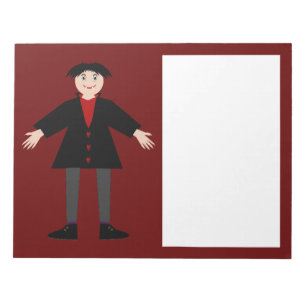 Niedlich Halloween Vampire Notizblock