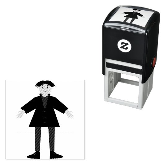 Niedlich Halloween Vampire Permastempel (Beispiel)