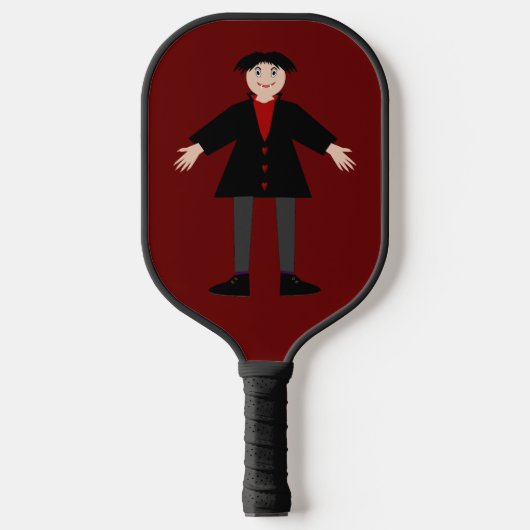 Niedlich Halloween Vampire Pickleball Schläger (Vorderseite)