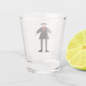 Niedlich Halloween Vampire Schnapsglas (Rückseite)