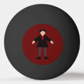 Niedlich Halloween Vampire Tischtennisball (Rückseite)