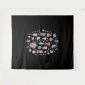 Niedlich Halloween Wandteppich (Vorderseite (Horizontal))