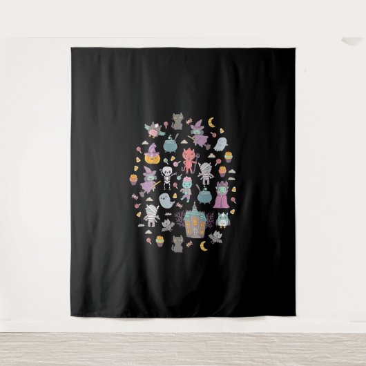 Niedlich Halloween Wandteppich (Vorderseite)