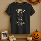 Niedlich Halloween Witchy Mama Pregant Wish T-Shirt