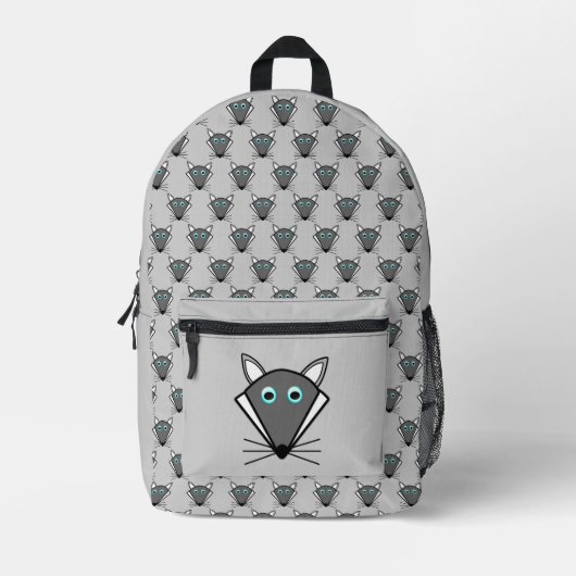 Niedlich Halloween Wolf Bedruckter Rucksack (Vorderseite)