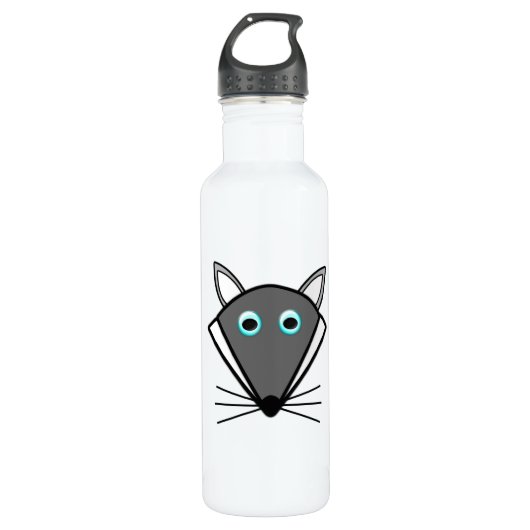 Niedlich Halloween Wolf Edelstahlflasche (Vorderseite)