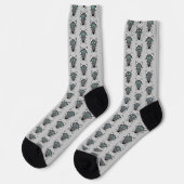 Niedlich Halloween Wolf Gemustert Socken (Linkes Detail)