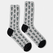 Niedlich Halloween Wolf Gemustert Socken (Rechts)