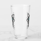 Niedlich Halloween Wolf Glas (Links)