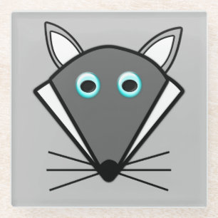 Niedlich Halloween Wolf Glasuntersetzer