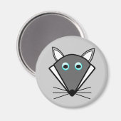 Niedlich Halloween Wolf Magnet (Vorderseite/Rückseite)