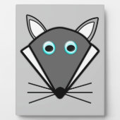 Niedlich Halloween Wolf Plaque Fotoplatte (Vorderseite)