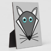 Niedlich Halloween Wolf Plaque Fotoplatte (Seite)