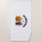 Niedlich, Halloween zu sprechen Strandtuch (Vorderseite)