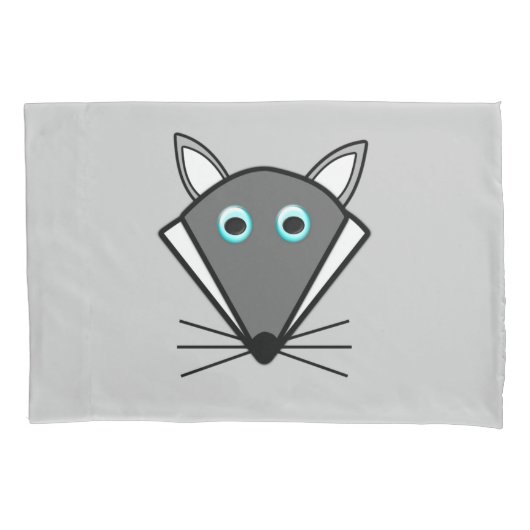 Niedlich Hallowewen Wolf Pillowcase Kissenbezug (Vorderseite)