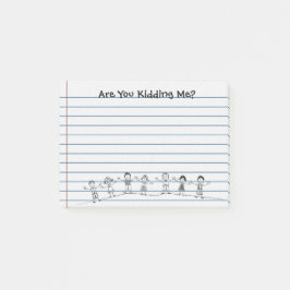 Niedlich hältst du mich? Lehrer Post-its Post-it Klebezettel