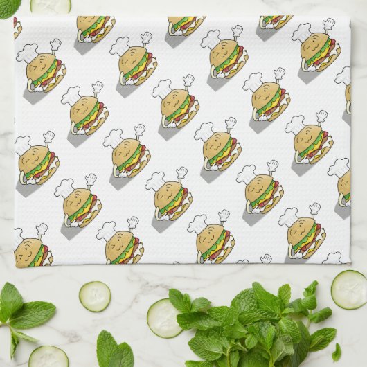 Niedlich Hamburger Geschirrtuch (Gefaltet)