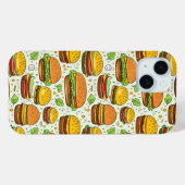 Niedlich Hamburgers Pattern Case-Mate iPhone Hülle (Rückseite (Horizontal))