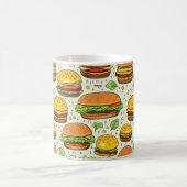 Niedlich Hamburgers Pattern Kaffeetasse (Mittel)