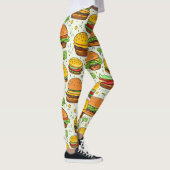 Niedlich Hamburgers Pattern Leggings (Rechts)
