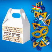 Niedlich Hamentash Happy Purim Favor Box Geschenkschachtel