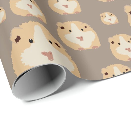 Niedlich Hamster Brown Pattern Geschenkpapier (Rolleneckpunkt)