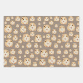 Niedlich Hamster Brown Pattern Geschenkpapier Set (Vorderseite 2)