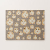 Niedlich Hamster Brown Pattern Puzzle (Horizontal)