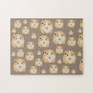 Niedlich Hamster Brown Pattern Puzzle
