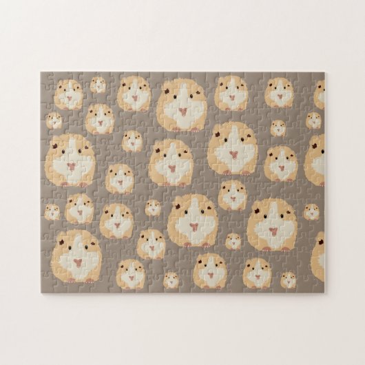 Niedlich Hamster Brown Pattern Puzzle (Horizontal)