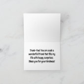 Niedlich Hamster Dankeschön-Grußkarte Karte (Innenseite)